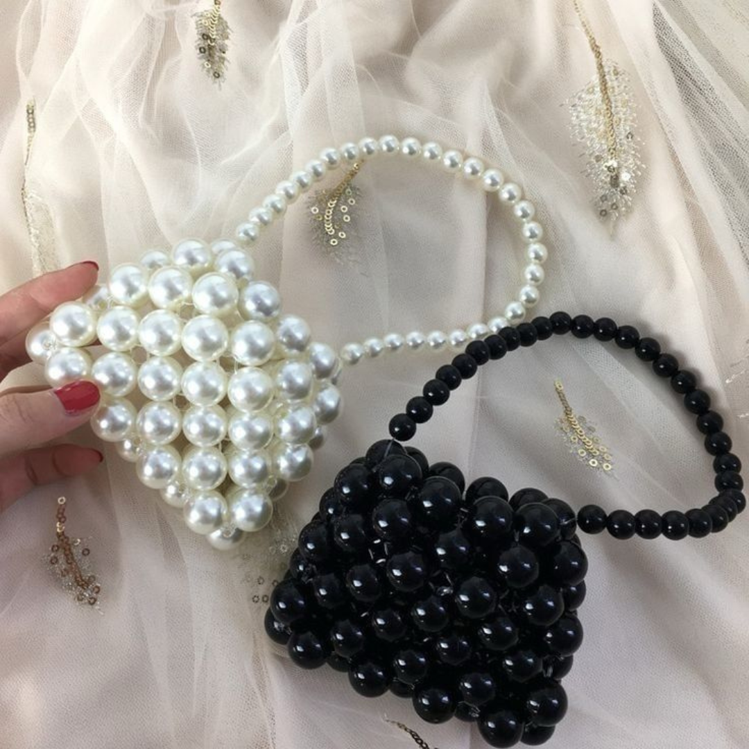 Beaded Bag ( Button Closure)