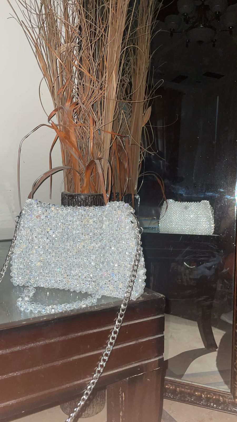 Beaded Bag ( Button Closure)